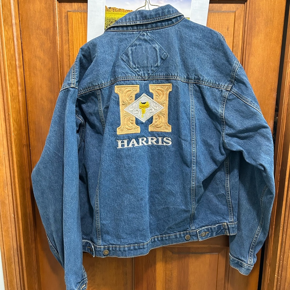 Harris Jean Jacket, size Large